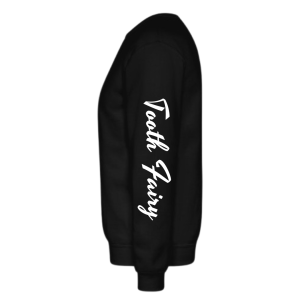 Unisex “Tooth Fairy” sweater for dentists featuring a classic fit and whimsical printed design.